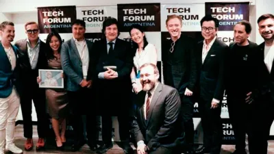 Javier Milei en la Argentina Tech Forum.