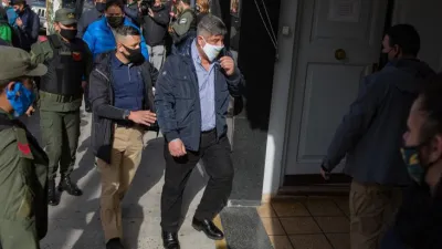 Pablo Moyano en los tribunales de Lomas de Zamora 