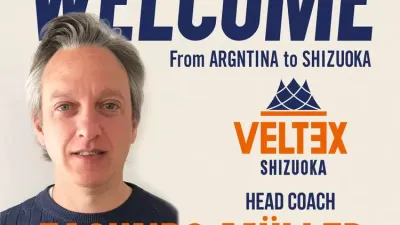 Veltex Shizuoka anunció la llegada del paranaense Facundo Müller
