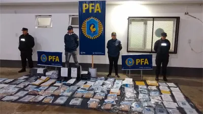 Imagen de archivo de elementos secuestrados en esta causa por narcotráfico que conmovió en su momento a Concordia y a la provincia por su impacto político.