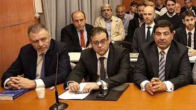 Cristóbal López y Echegaray el día en el que se inició el juicio de Oil.