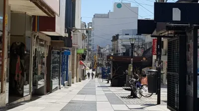 La peatonal en cuarentena