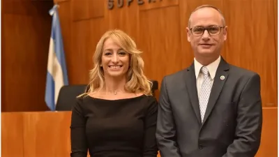 Imagen de archivo de Laura Soage y Leonardo Portela.