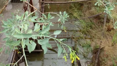 Pozos de la obra de calle Catamarca