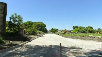 Se trata de un sector de calle Pronunciamiento, donde se abrió una nueva arteria y se emplazará un espacio de esparcimiento y recreación para los vecinos.