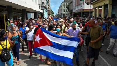 protesta en La Habana