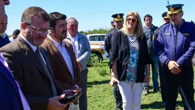 Imagen de archivo de cuando la ministra Rosario Romero se interiorizó en el territorio sobre el funcionamiento del Protocolo de Buenas Prácticas Agropecuarias.