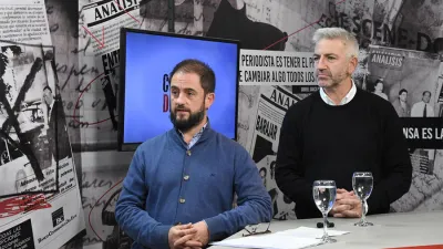 Marcos Di Giuseppe y Juan Enrique Ruiz Orrico son quienes impulsaron la denuncia por corrupción que embarga a Carlos María Scelzi y a Leonardo Cabrera.