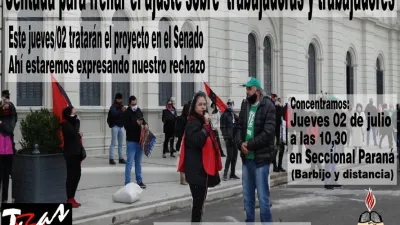 AGMER sentada contra ley de emergencia