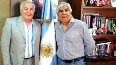 Herme Juárez y Hugo Moyano