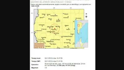 sismo en Mendoza