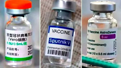 Las vacunas de Sinopharm, Sputnik V y Astra Zeneca