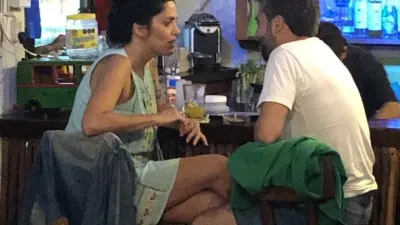 Luana Volnovich con su novio en Cancún