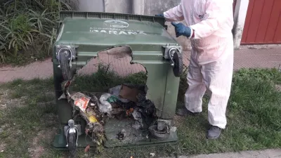 Quema de contenedores