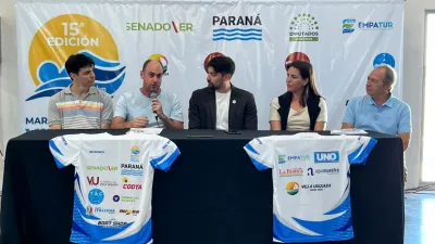 Presentaron oficialmente la 15° Maratón Acuática Villa Urquiza-Paraná