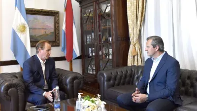 Bordet abordó con Bahl la marcha de las gestiones para obras en Paraná