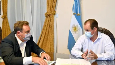 Bordet analizó con el intendente Donda obras para San Benito