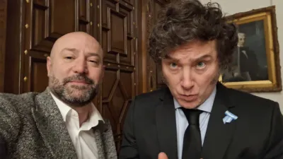 Javier Milei y Diego Spagnuolo.