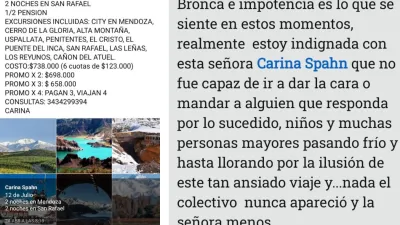 Estafa viaje turístico